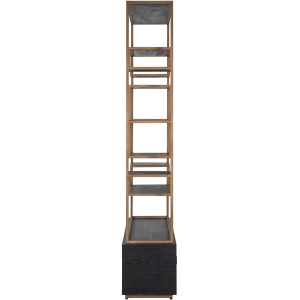 Richmond Interiors Hunter 2 Drawer Display Cabinet - Brushed Gold