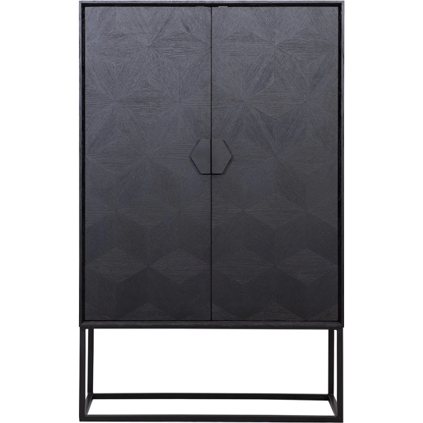 Richmond Interiors Blax 2 Door Cupboard - Black - Image 3