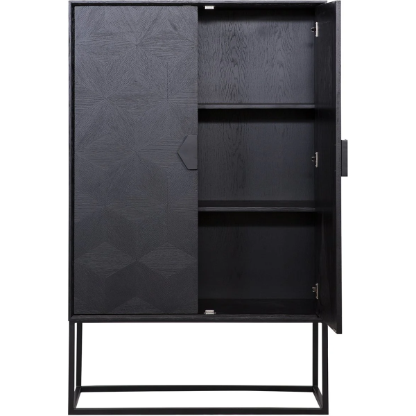Richmond Interiors Blax 2 Door Cupboard - Black - Image 5