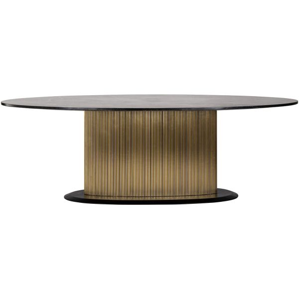 Richmond Interiors Ironville Oval Dining Table - 235cm - Image 3