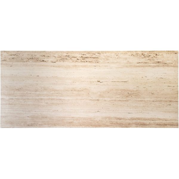 Richmond Interiors Avalon 6 Seater Dining Table 230cm - Travertine - Image 4