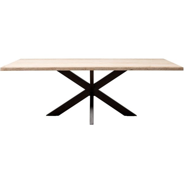 Richmond Interiors Avalon 6 Seater Dining Table 230cm - Travertine - Image 5