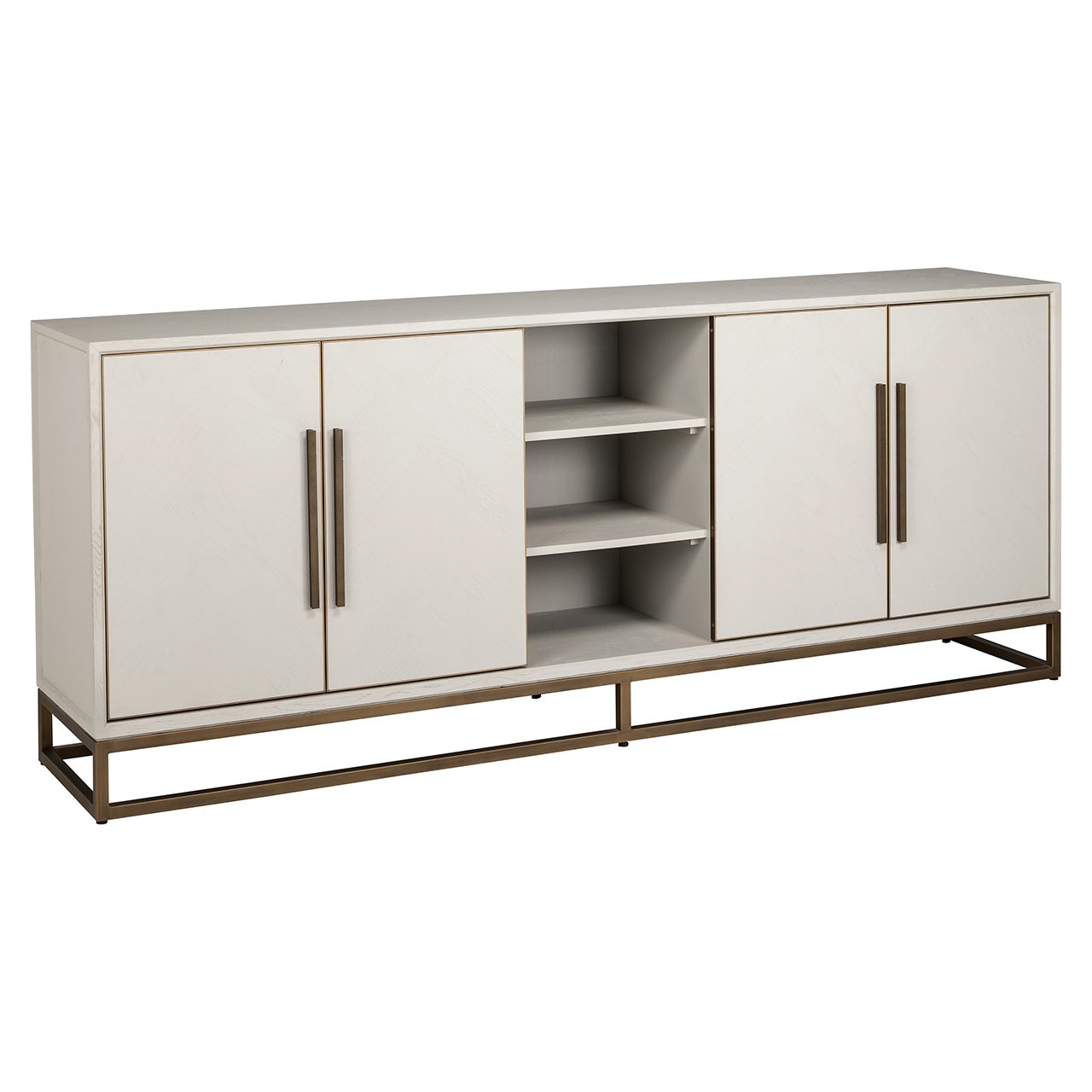 Richmond Interiors Whitebone Sideboard – 4 Doors