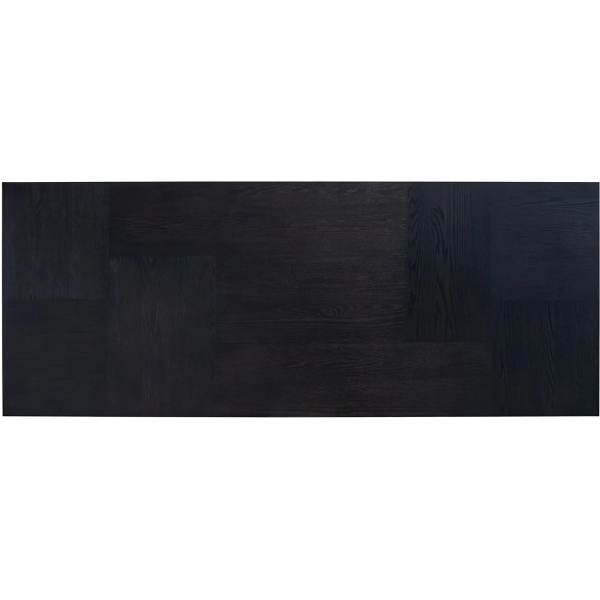 Richmond Interiors Cambon Dining Table - Coffee Brown & Black - Small - Image 6