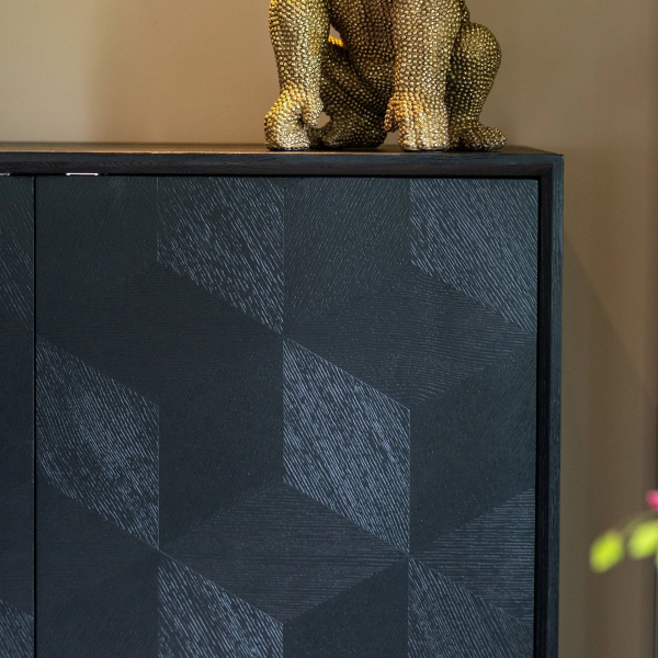 Richmond Interiors Blax 2 Door Cupboard - Black - Image 10