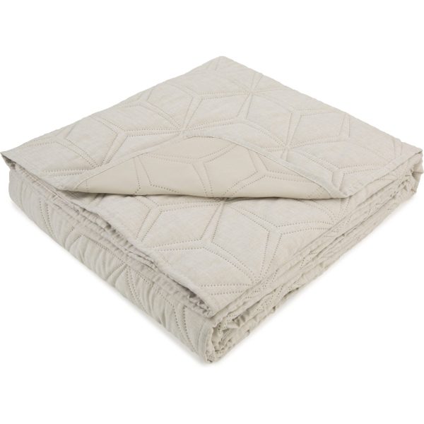 Malini Lombardi Double Cream Quilt