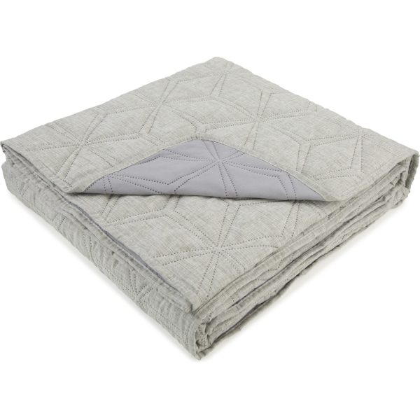 Malini Lombardi King Grey Quilt