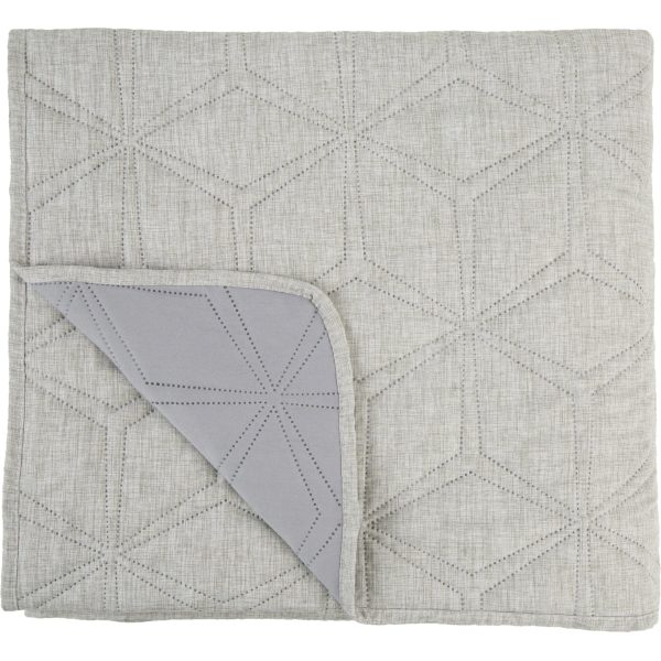 Malini Lombardi King Grey Quilt - Image 3