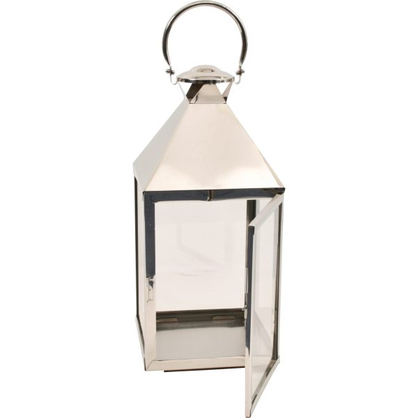 Libra Interiors Brompton Square Nickel Lantern - Image 4