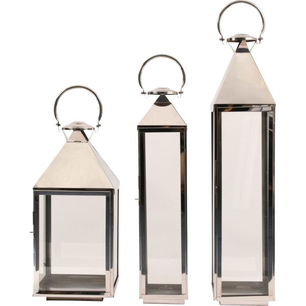 Libra Interiors Brompton Square Nickel Lantern - Image 9