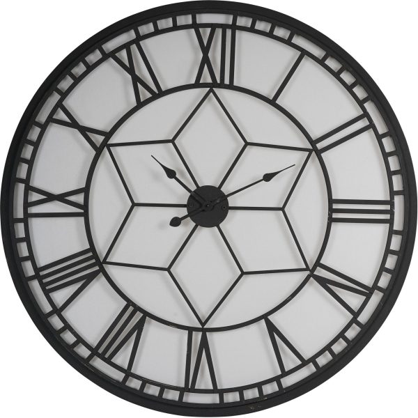 libra interiors Oversized Backlit Wall Clock with 2m cable