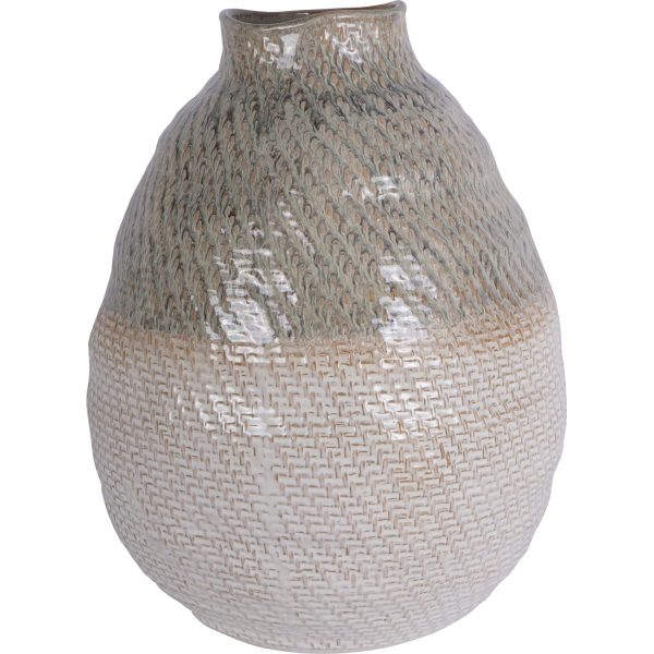 Libra Interiors Ceramic Woven Vase Extra Large - Image 3