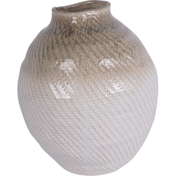 Libra Interiors Ceramic Woven Vase Large