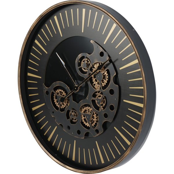Libra Interiors  Palladium Wall Clock with moving Dials 100cm - Image 3