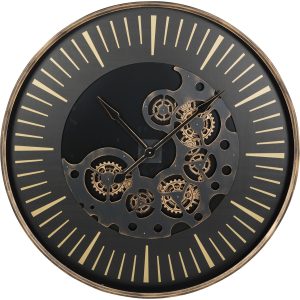 Libra Interiors  Palladium Wall Clock with moving Dials 100cm