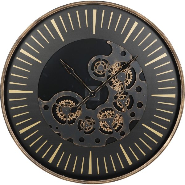 Libra Interiors  Palladium Wall Clock with moving Dials 100cm