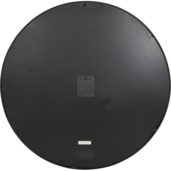 Libra Interiors  Palladium Wall Clock with moving Dials Black Nickel 80cm - Image 4