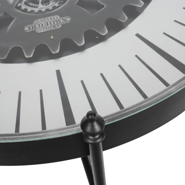 libra interiors Palladium Coffee Table Wall Clock with Moving Dials - Image 6