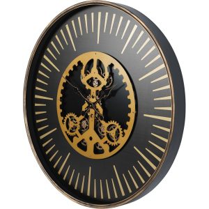 Libra Interiors  Palladium Wall Clock with Centre Moving Dials 100cm