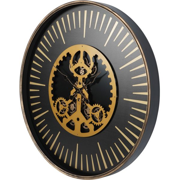 Libra Interiors  Palladium Wall Clock with Centre Moving Dials 100cm - Image 3