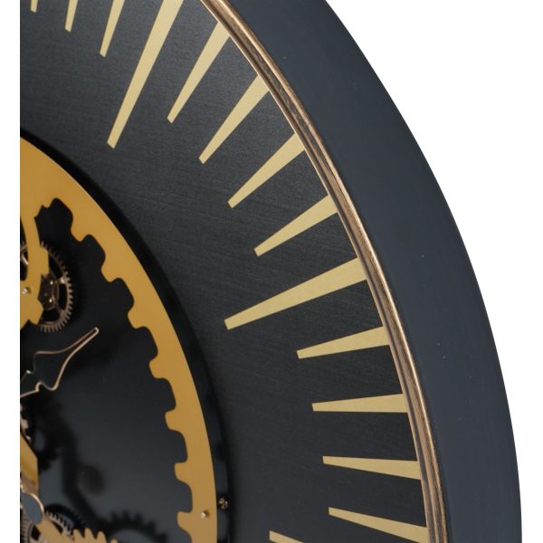 Libra Interiors  Palladium Wall Clock with Centre Moving Dials 100cm - Image 5