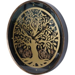 libra interiors  Viking Tree Wall Clock Moving Dials 80cm