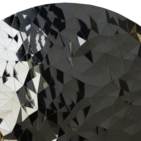 libra interiors  Stainless Steel Mosaic Wall Disc - Image 5
