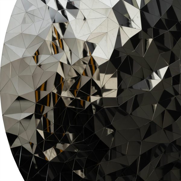 libra interiors  Stainless Steel Mosaic Wall Disc - Image 6