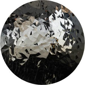 libra interiors  Stainless Steel Mosaic Wall Disc