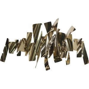 libra interiors  Stainless Steel Abstract Slice Wall Art
