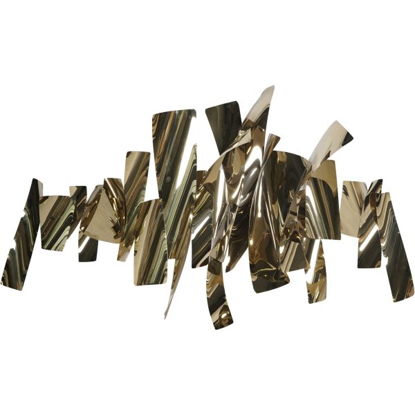 libra interiors  Stainless Steel Abstract Slice Wall Art