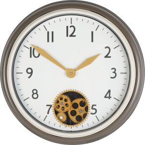 libra interiors   Flow Dial Grey Clock 45cm