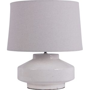 Libra Interiors  San Sebastian Terracotta Table Lamp White
