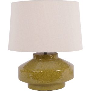 Libra Interiors  San Sebastian Terracotta Table Lamp Green