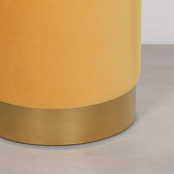 Mustard Round Stool - Image 3