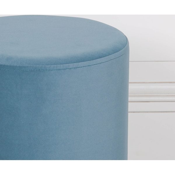 Ocean Blue Round Stool - Image 5