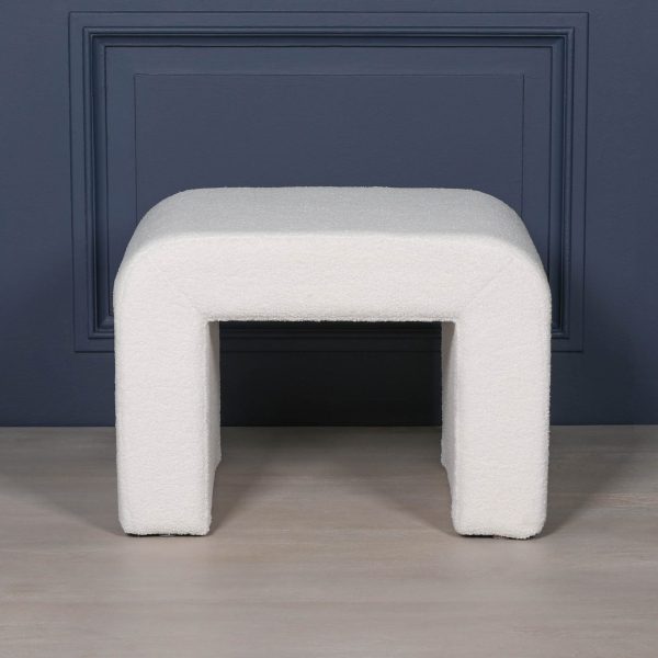 Boucle Arch Stool - Image 2