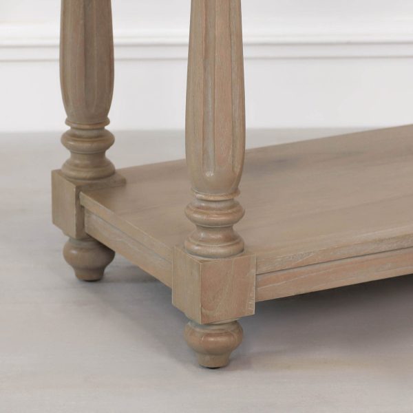 Rustic Wooden Farmhouse Console Table - Image 6