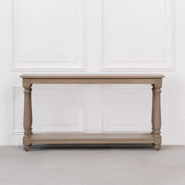 Rustic Wooden Farmhouse Console Table - Image 4