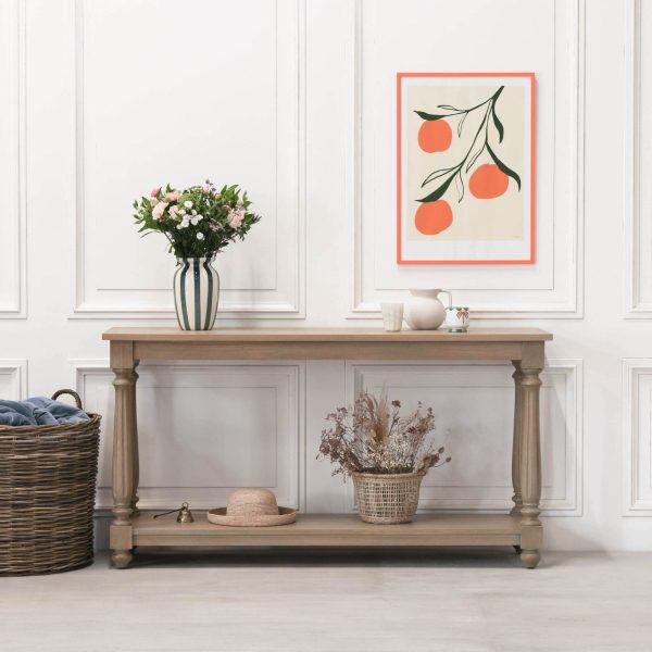 Rustic Wooden Farmhouse Console Table - Image 2