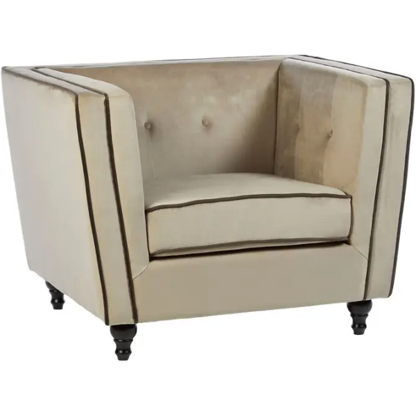 Fifty Five Avenue   Merris Mink Velvet Chair - Image 3