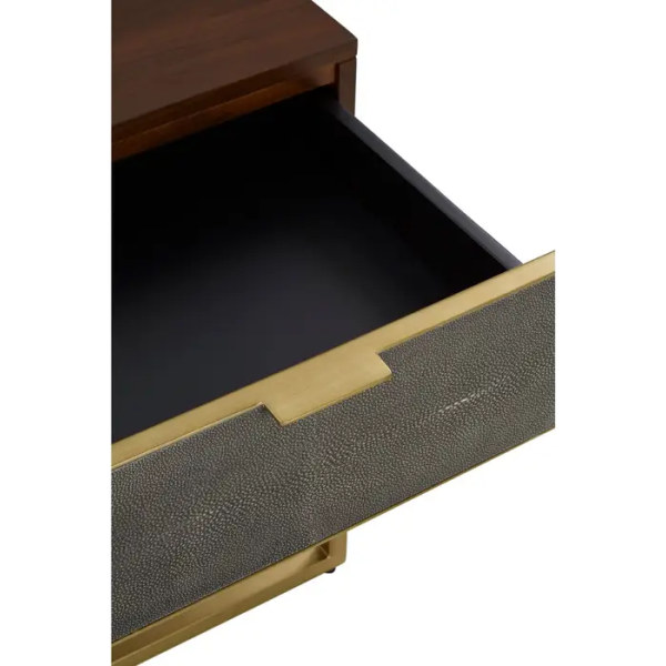 Fifty Five avenue  Soho shagreen  End Table - Image 9