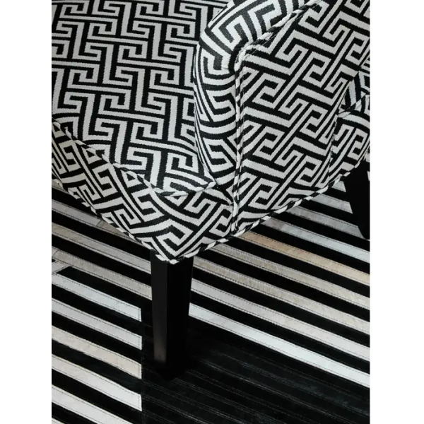 Fifty Five Avenue  Hyde Park Greek Key design Cutout Lounge Chair - Image 7