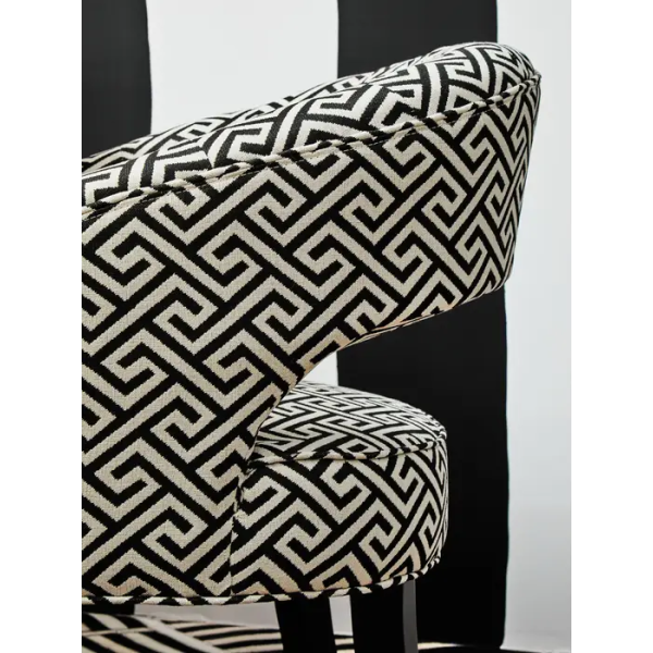 Fifty Five Avenue  Hyde Park Greek Key design Cutout Lounge Chair - Image 6