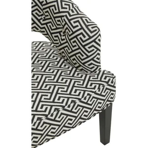 Fifty Five Avenue  Hyde Park Greek Key design Cutout Lounge Chair - Image 12