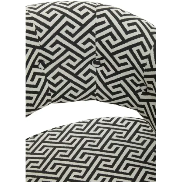 Fifty Five Avenue  Hyde Park Greek Key design Cutout Lounge Chair - Image 14