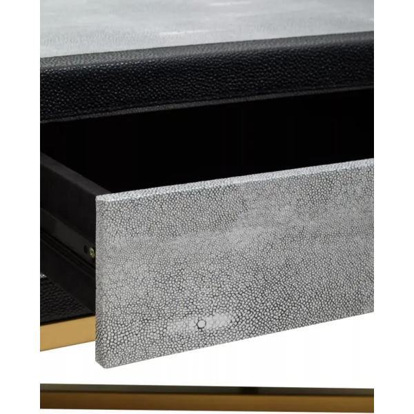 Fifty Five Avenue  Kyoto Grey Shagreen Coffee Table - Image 9