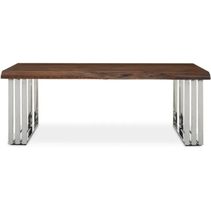 Fifty Five Avenue   Mayfair Natural And Silver Coffee Table