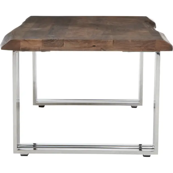 Fifty Five Avenue   Mayfair Natural And Silver Coffee Table - Image 4
