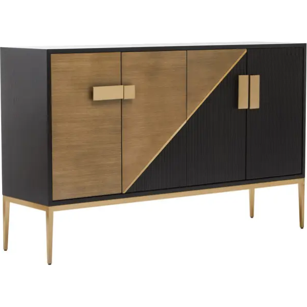 Fifty Five Avenue  Navoli Black And Grey Sideboard - Image 3